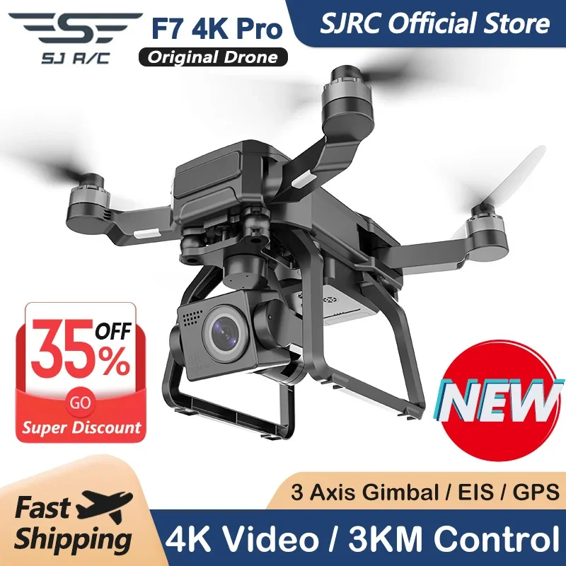 Fpv Brushless Rc Drone 4K - SJRC F7 4K PRO Kamera Drohne