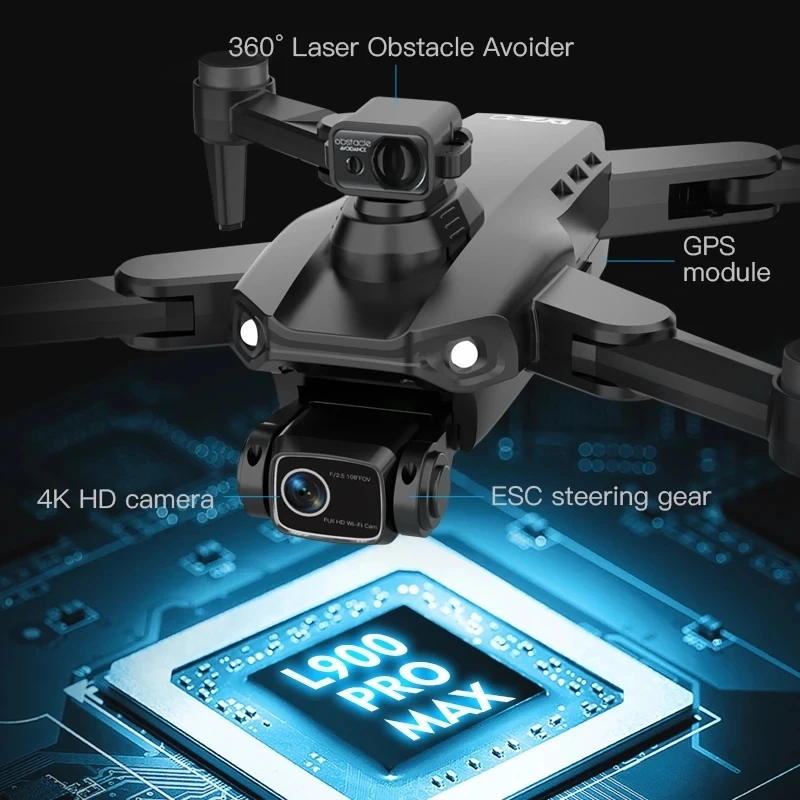 L900 Pro MAX GPS-Drohne 4K Pro – Fpv Brushless Rc Drone 4K Bewertung und Preis