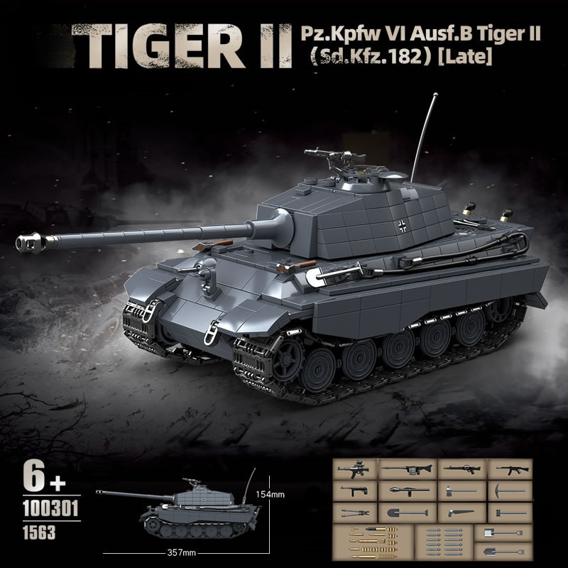 WW2 Militär Der König Tiger Sc – Lego Compatible Military Tank Bewertung und Preis