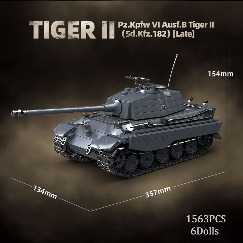 WW2 Militär Der König Tiger Sc – Lego Compatible Military Tank Bewertung und Preis