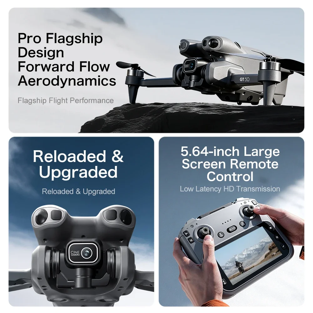 GT50 4K/6K/8K FPV-Drohne mit D – Fpv Brushless Rc Drone 4K Bewertung und Preis